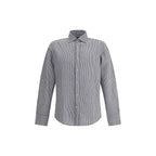 Deperlu Blue Cotton Pattern Shirt - Zeiniez