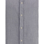 Deperlu Blue Cotton Pattern Shirt - Zeiniez