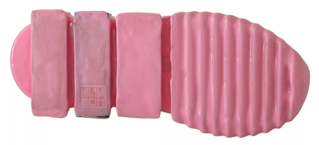 Dolce & Gabbana Pink Low Top Sorrento Sneakers Slip On Casual Shoes - Zeiniez