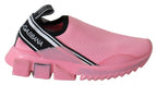 Dolce & Gabbana Pink Low Top Sorrento Sneakers Slip On Casual Shoes - Zeiniez