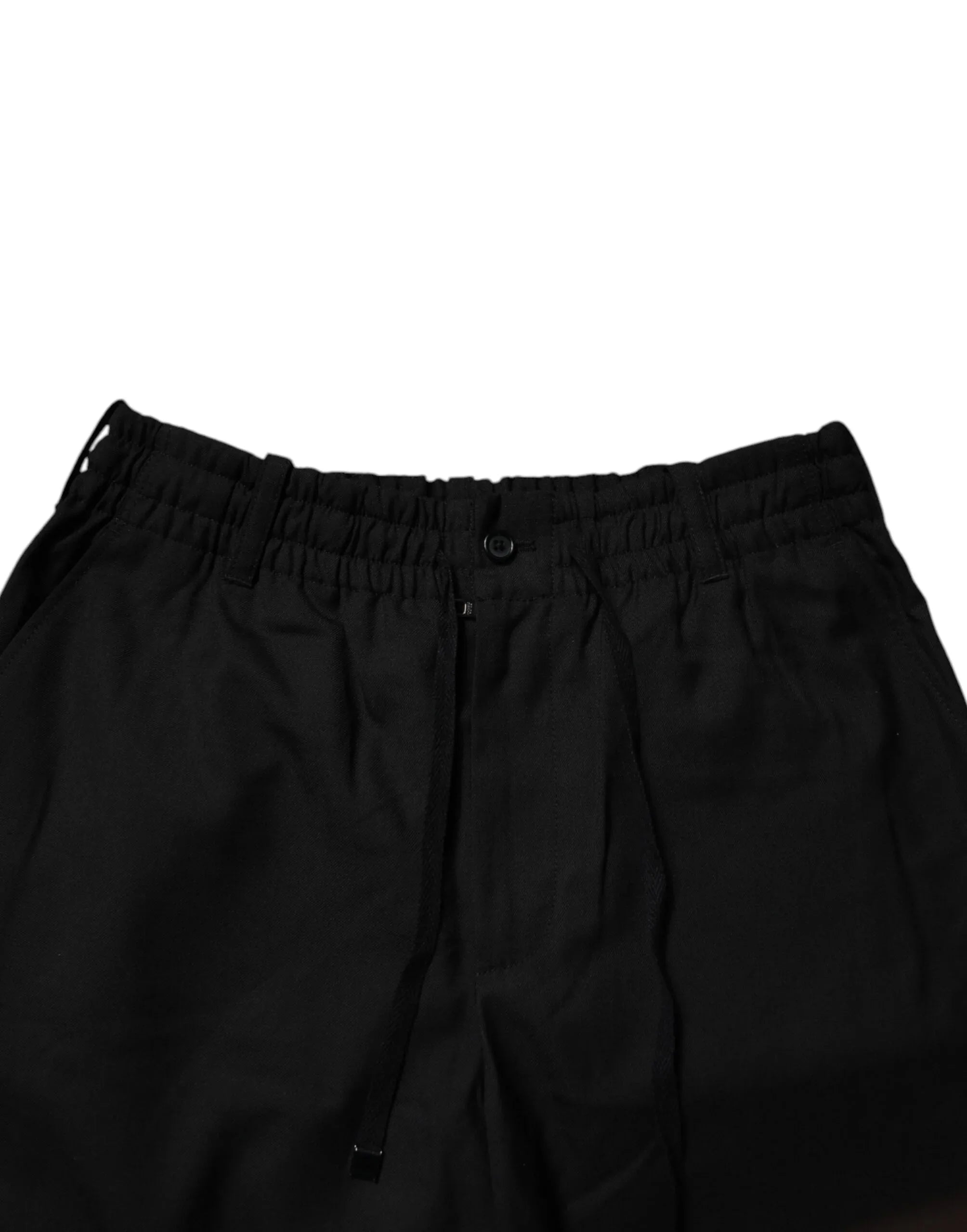 Dolce & Gabbana Black Polyester Men Cropped Pants - Zeiniez