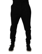 Dolce & Gabbana Black Cotton Stretch Skinny Pants - Zeiniez