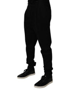 Dolce & Gabbana Black Cotton Stretch Skinny Pants - Zeiniez