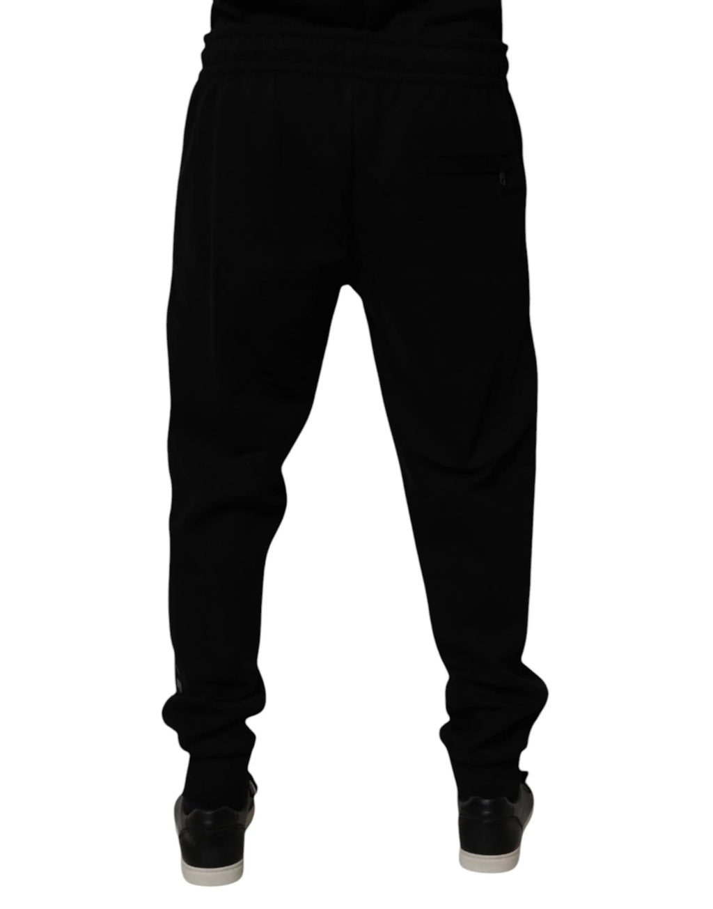 Dolce & Gabbana Black Cotton Blend Jogger Sweatpants Pants - Zeiniez
