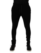 Dolce & Gabbana Black Cashmere Jogger Men Sweatpants Pants - Zeiniez