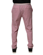 Dolce & Gabbana Pink Cotton Stretch Chino Pants - Zeiniez