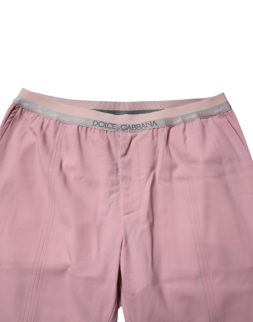 Dolce & Gabbana Pink Cotton Stretch Chino Pants - Zeiniez