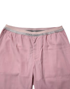 Dolce & Gabbana Pink Cotton Stretch Chino Pants - Zeiniez