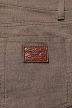 Dolce & Gabbana Brown Cotton Stretch Chino Pants - Zeiniez