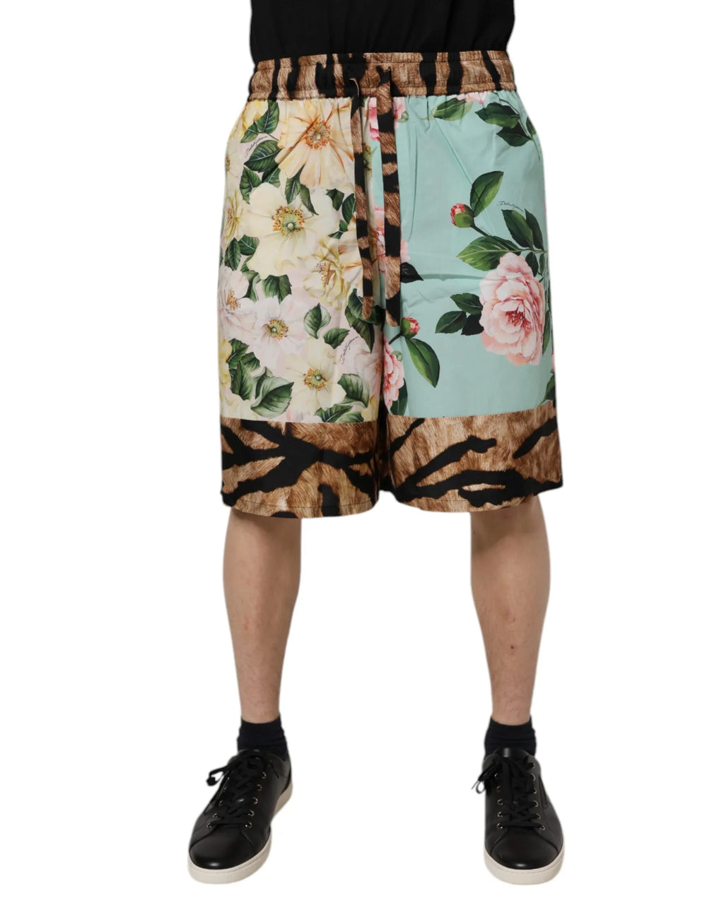 Dolce & Gabbana Multicolor Floral Print Men Bermuda Shorts - Zeiniez