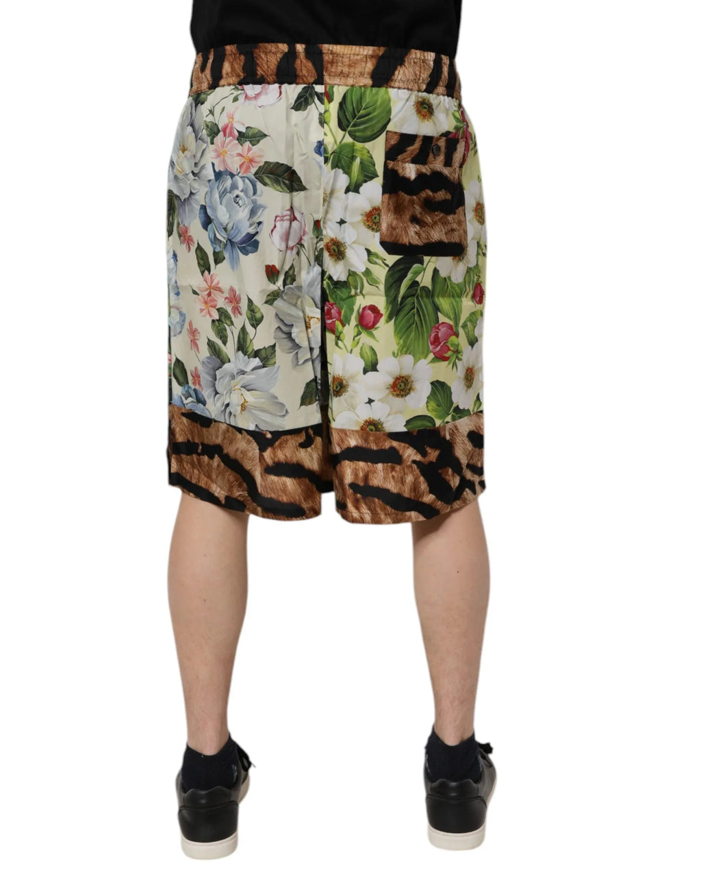 Dolce & Gabbana Multicolor Floral Print Men Bermuda Shorts - Zeiniez
