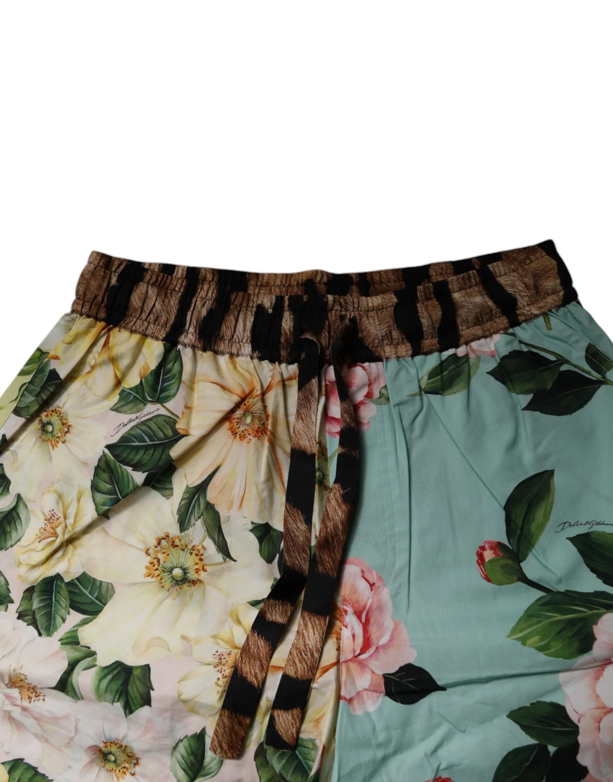 Dolce & Gabbana Multicolor Floral Print Men Bermuda Shorts - Zeiniez