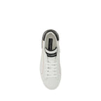 Dolce & Gabbana White Calf Leather Bos Taurus Low Top Sneakers - Zeiniez