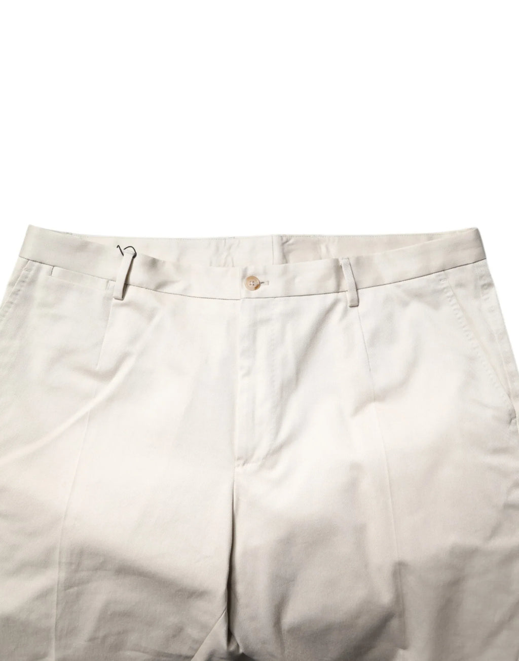 Dolce & Gabbana Beige Cotton Stretch Mid Waist Bermuda Shorts - Zeiniez