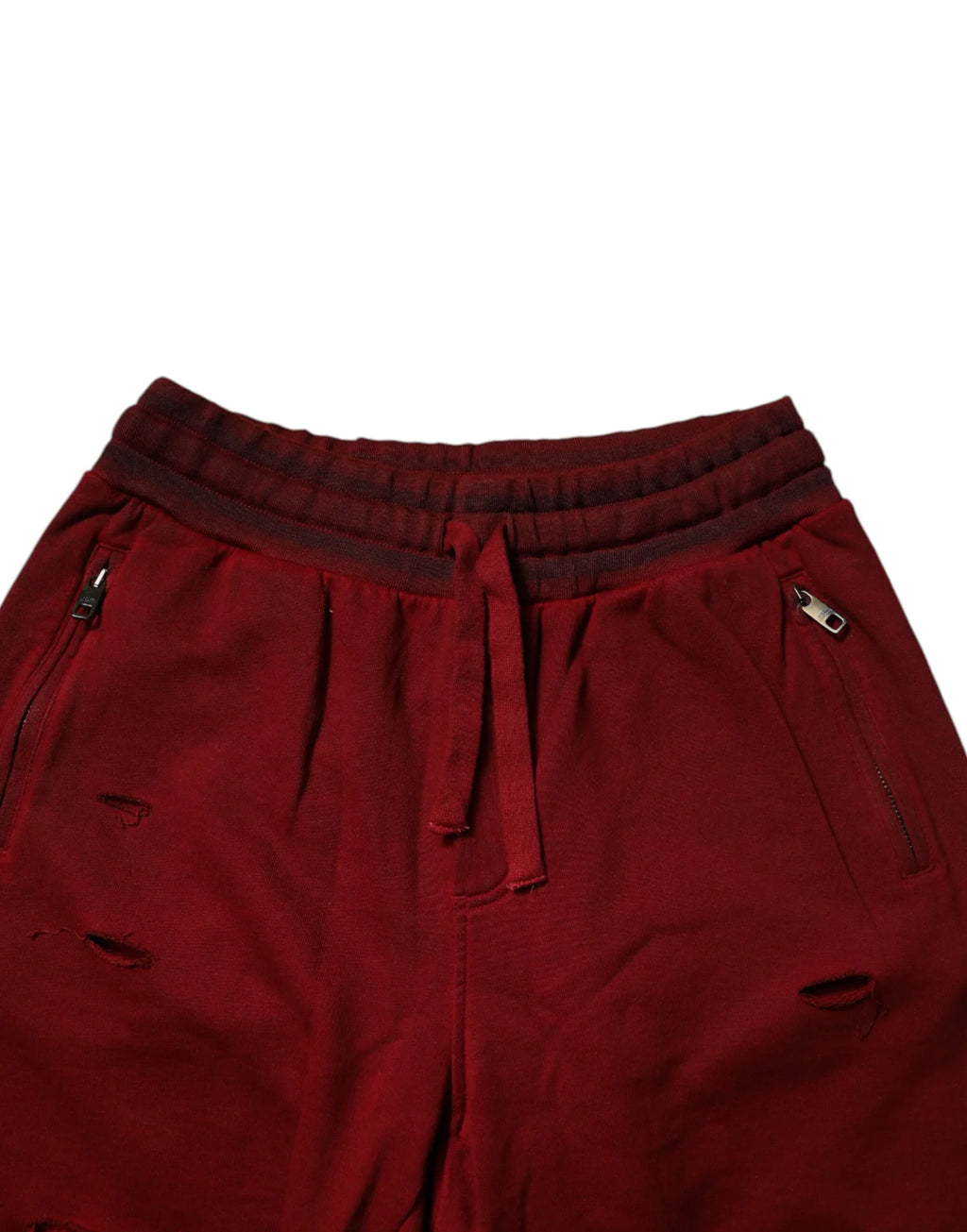 Dolce & Gabbana Bordeaux Cotton Bermuda Men Sweatshorts Shorts - Zeiniez