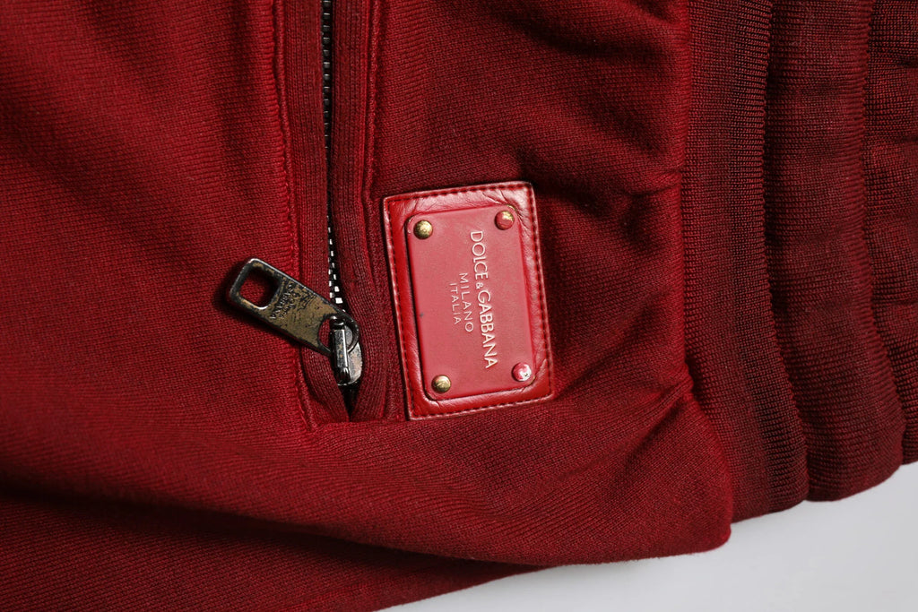 Dolce & Gabbana Bordeaux Cotton Bermuda Men Sweatshorts Shorts - Zeiniez