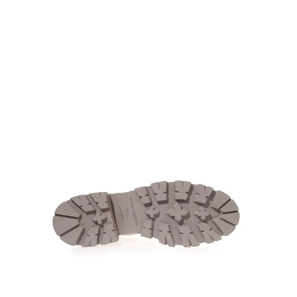 Alexander McQueen Beige Leather Chelsea Boots - Zeiniez