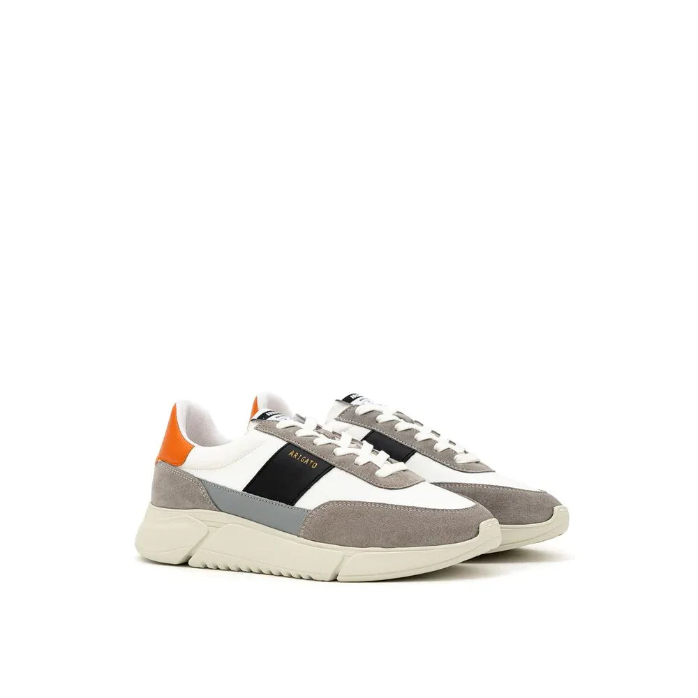Axel Arigato Bicolor Fabric And Leather Athletic Sneakers - Zeiniez