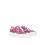 Casadei Fuchsia Fabric And Leather Low Top Sneakers - Zeiniez