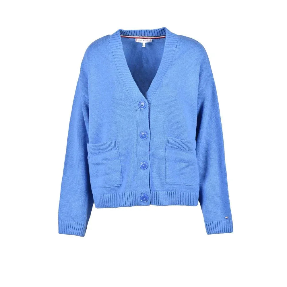 Tommy Hilfiger Blue Cotton Cardigan - Zeiniez
