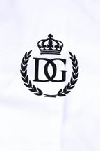 Dolce & Gabbana White Cotton Crown Collared Men Polo T-shirt - Zeiniez