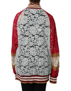 Dolce & Gabbana Multicolor Floral Lace Cardigan Sweater - Zeiniez
