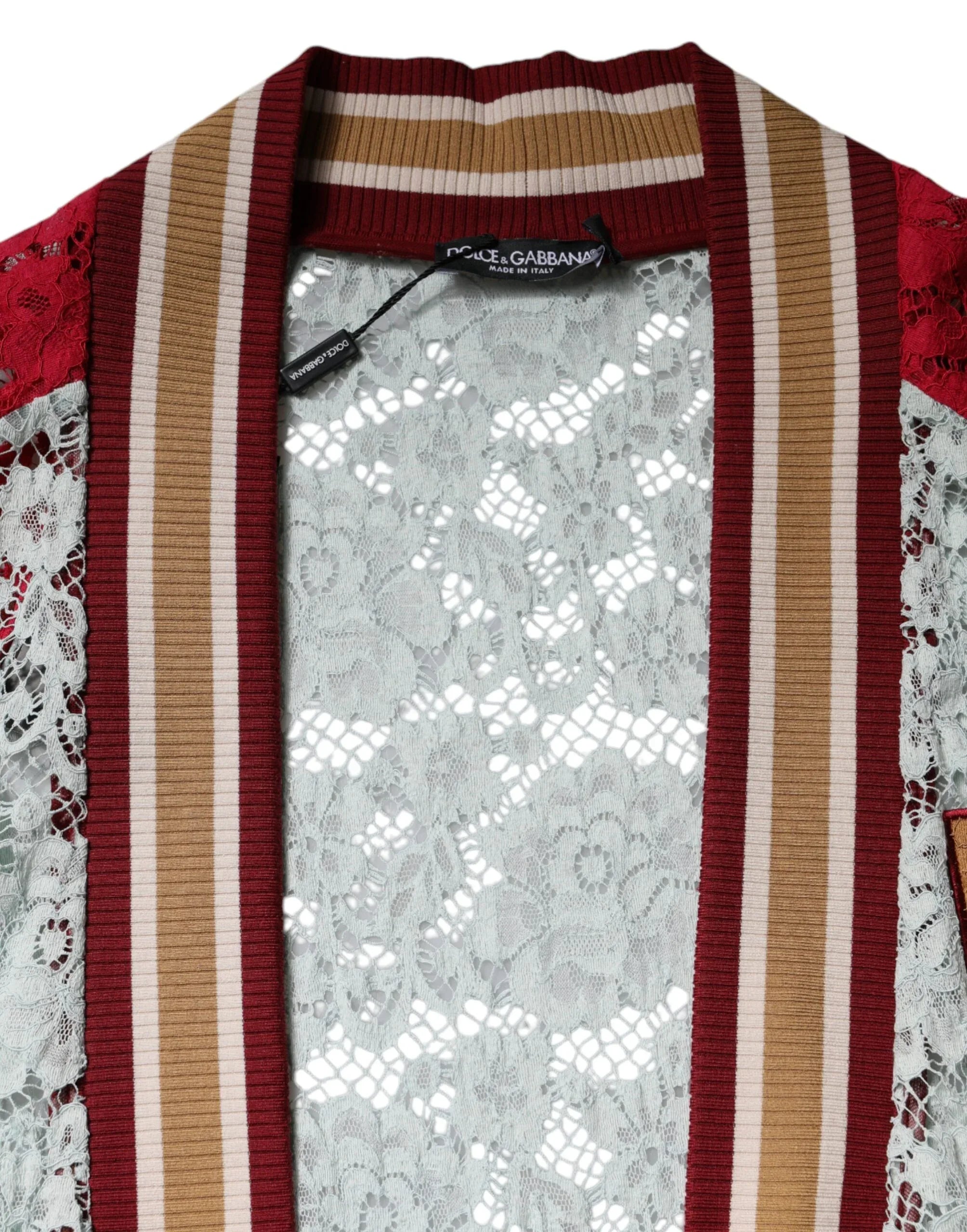 Dolce & Gabbana Multicolor Floral Lace Cardigan Sweater - Zeiniez