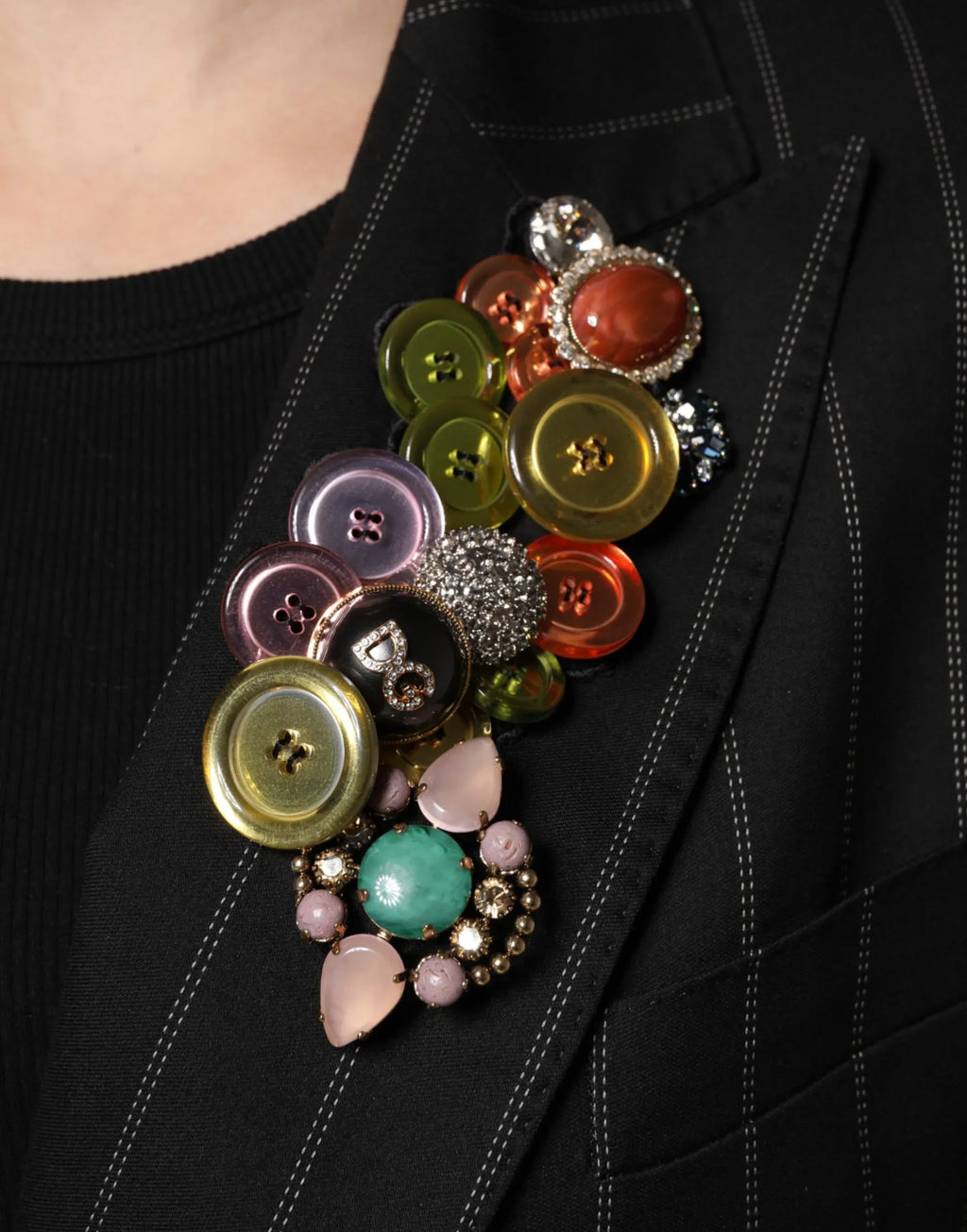 Dolce & Gabbana Multicolor Patchwork Embellished Coat Jacket - Zeiniez
