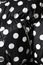 Dolce & Gabbana Black White Polka Dot Full Zip Puffer Jacket - Zeiniez