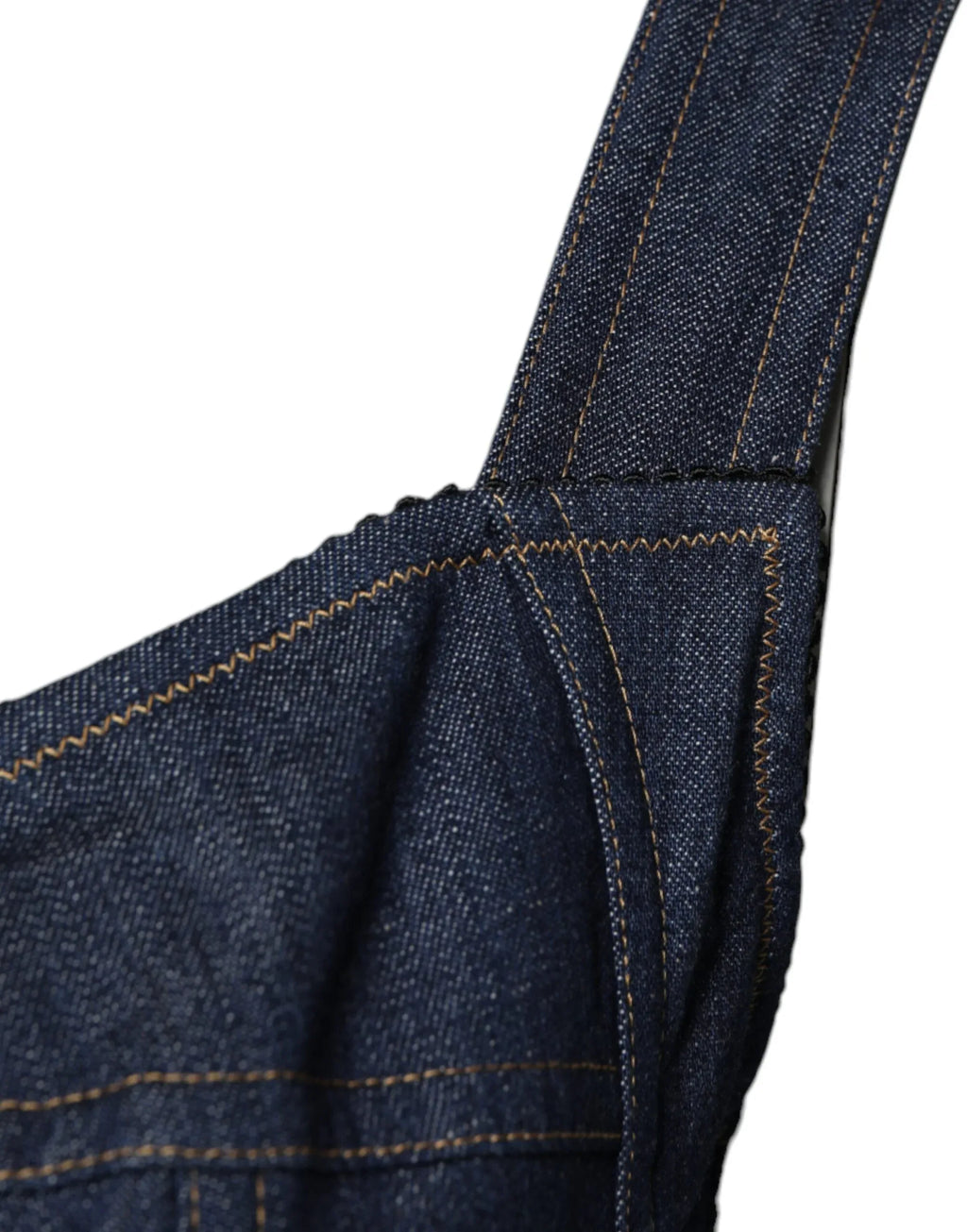 Dolce & Gabbana Blue Cotton Stretch Sleeveless Bodycon Denim Bodysuit - Zeiniez