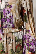 Dolce & Gabbana Multicolor Floral Wide Leg Jumpsuit Dress - Zeiniez