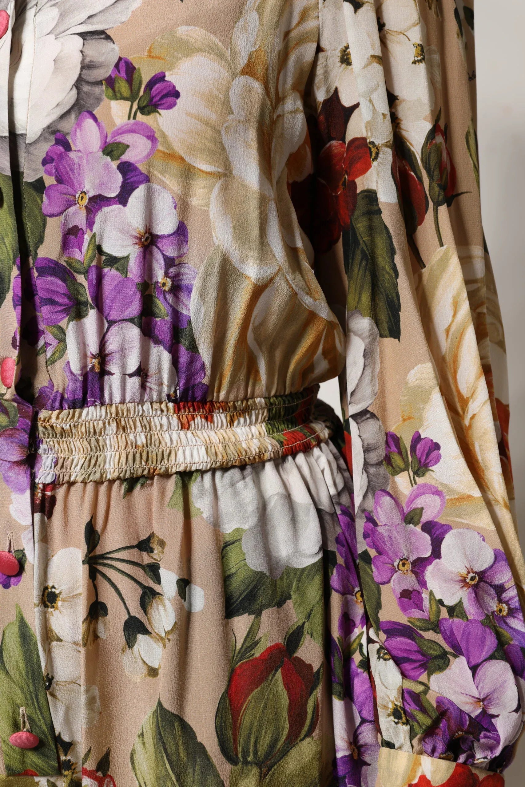 Dolce & Gabbana Multicolor Floral Wide Leg Jumpsuit Dress - Zeiniez