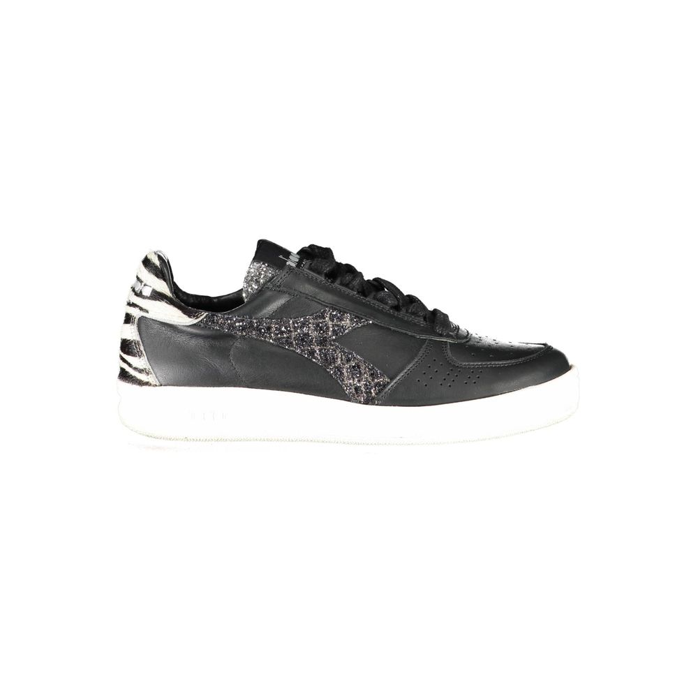 Diadora Black Leather Women Sneaker - Zeiniez