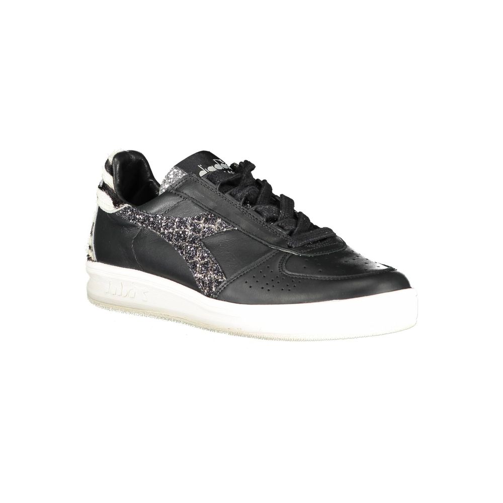 Diadora Black Leather Women Sneaker - Zeiniez