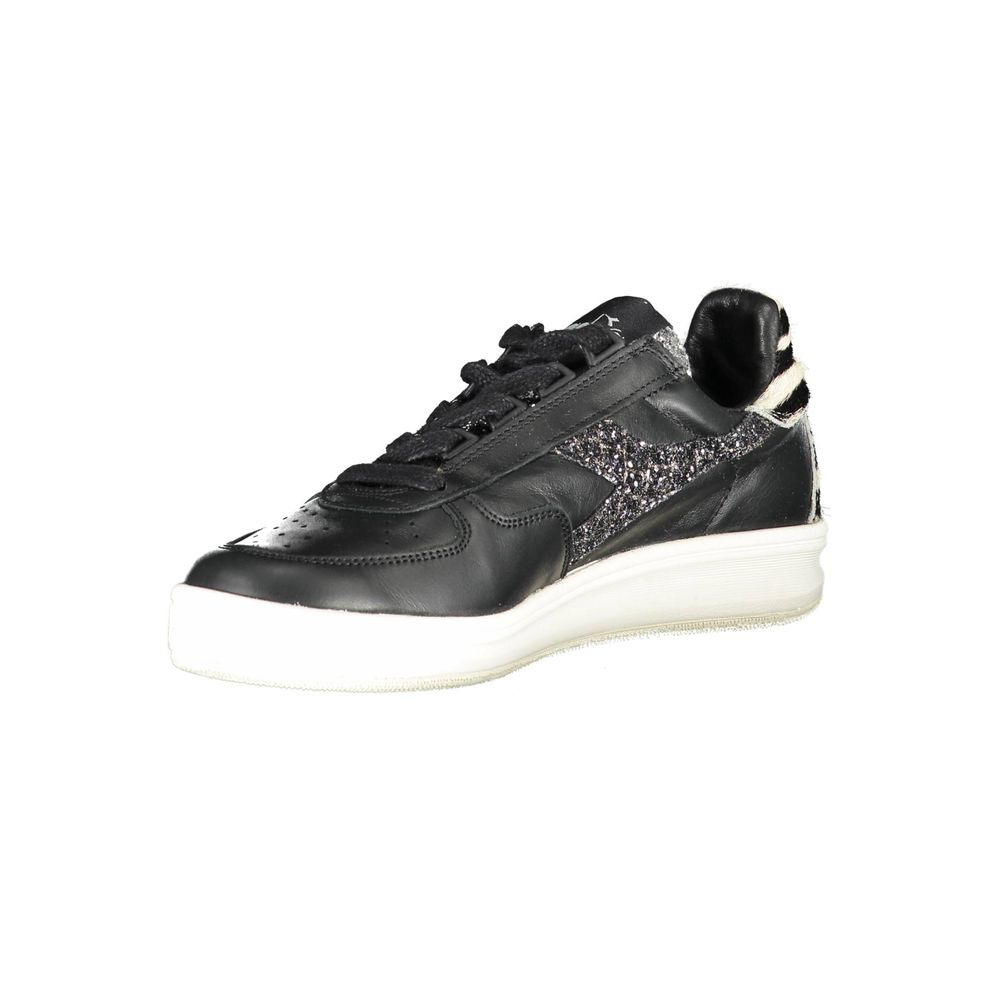 Diadora Black Leather Women Sneaker - Zeiniez