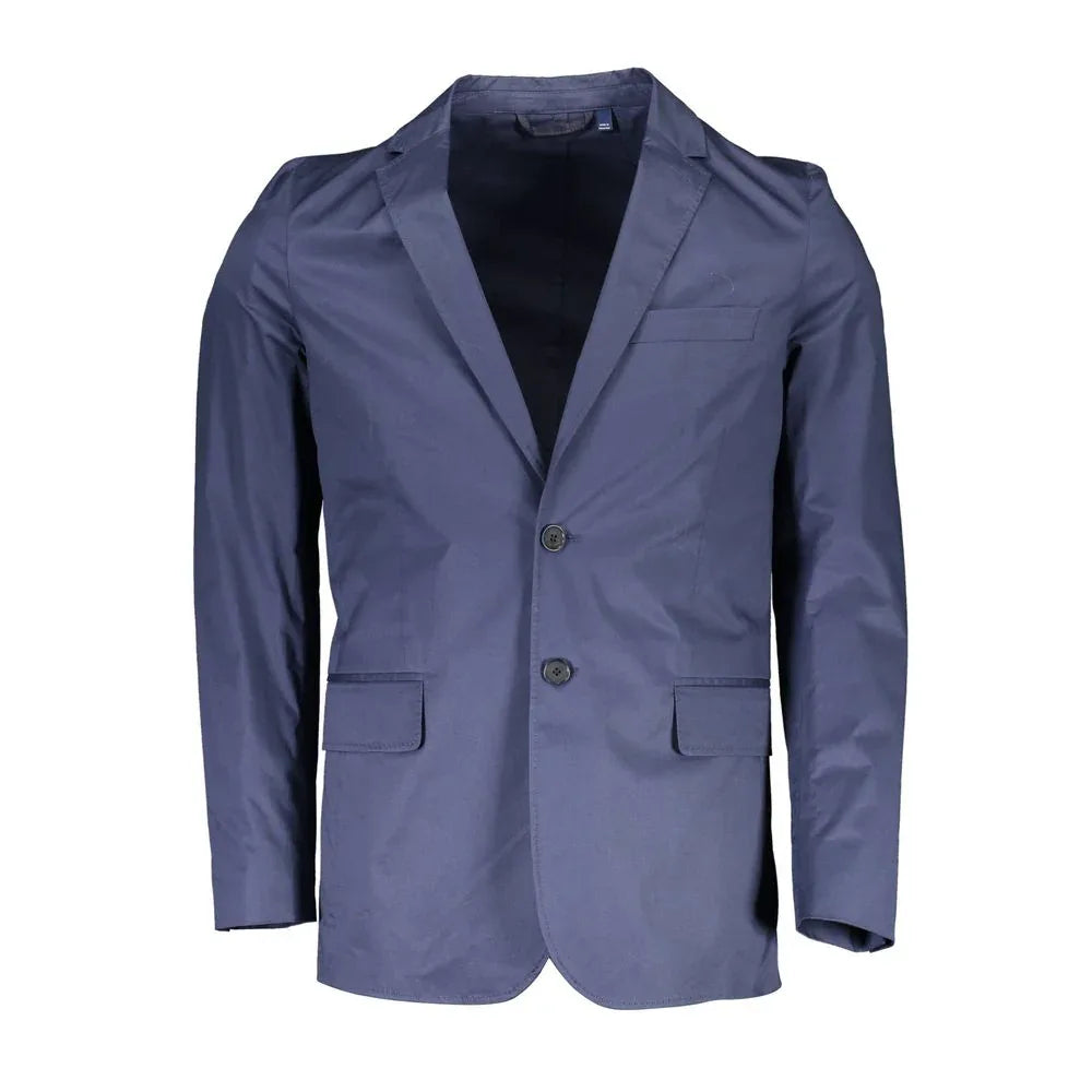 Gant Blue Cotton Men's Jacket - Zeiniez