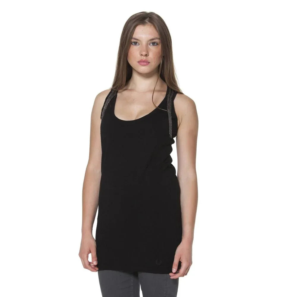 Fred Perry Black Wool Women T-Shirt - Zeiniez