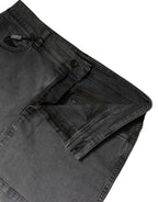 Dolce & Gabbana Gray Cotton Stretch Mid Waist Denim Mini Skirt - Zeiniez