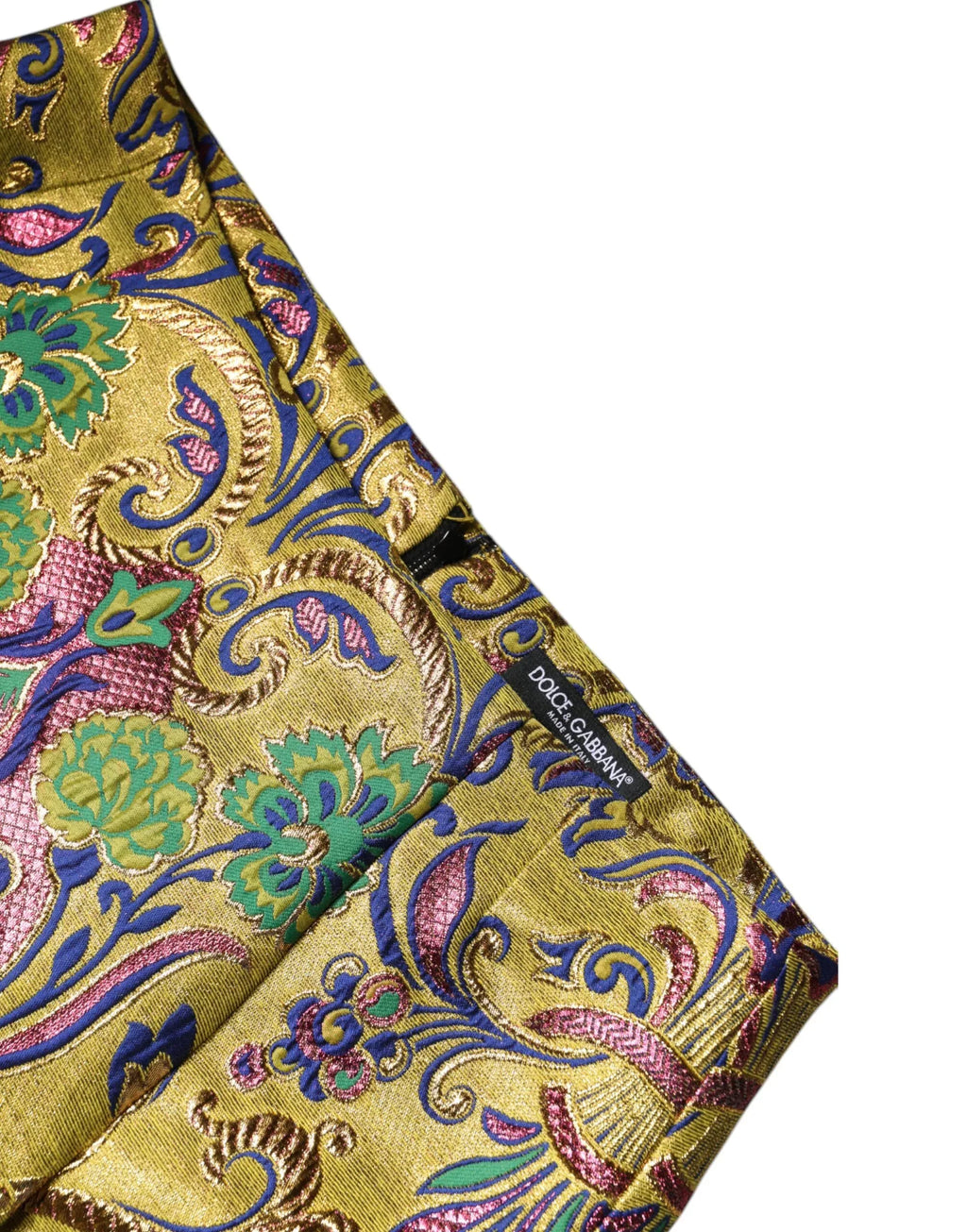 Dolce & Gabbana Multicolor Floral Jacquard Mid Waist Mini Skirt - Zeiniez