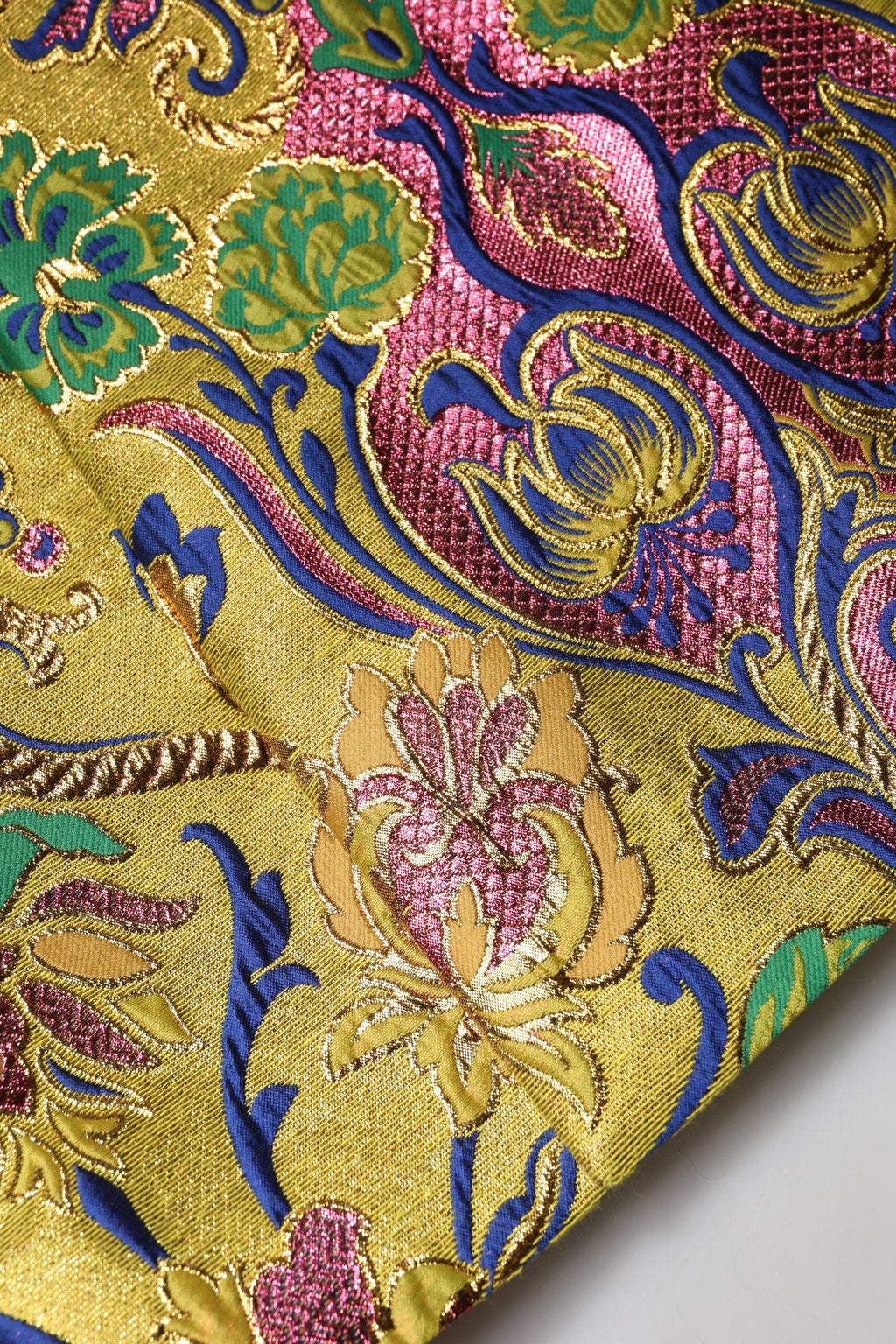 Dolce & Gabbana Multicolor Floral Jacquard Mid Waist Mini Skirt - Zeiniez