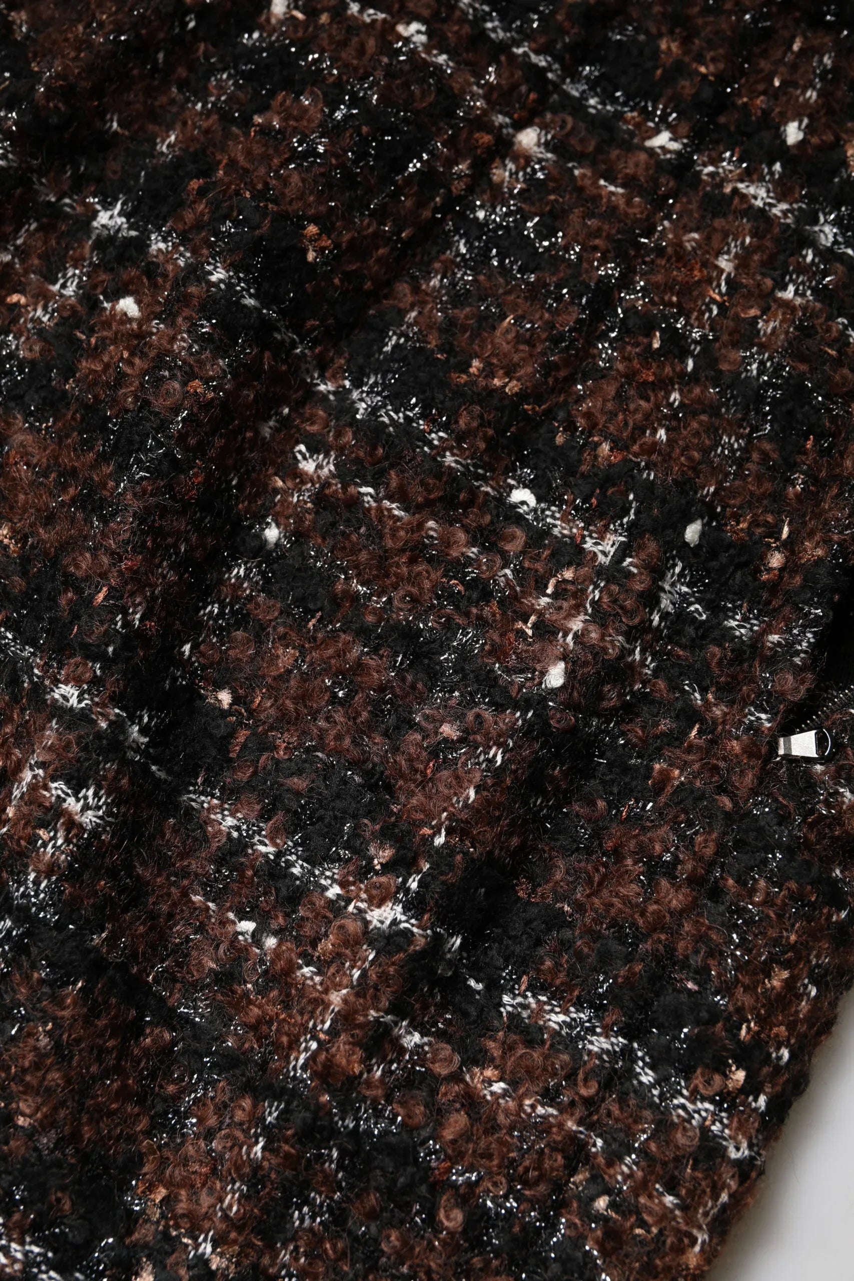 Dolce & Gabbana Multicolor High Waist Tartan Tweed Pencil Cut Skirt - Zeiniez