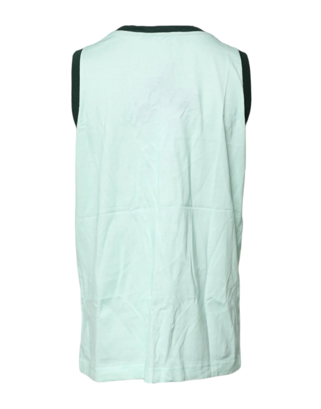 Dolce & Gabbana Light Green Graphic Print Sleeveless Tank T-shirt - Zeiniez