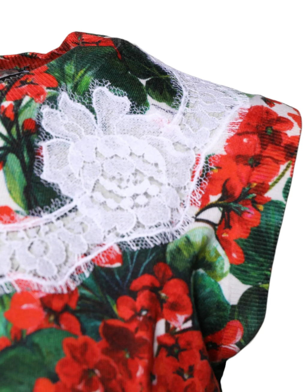 Dolce & Gabbana Multicolor Floral Lace Sleeveless Tank Top - Zeiniez