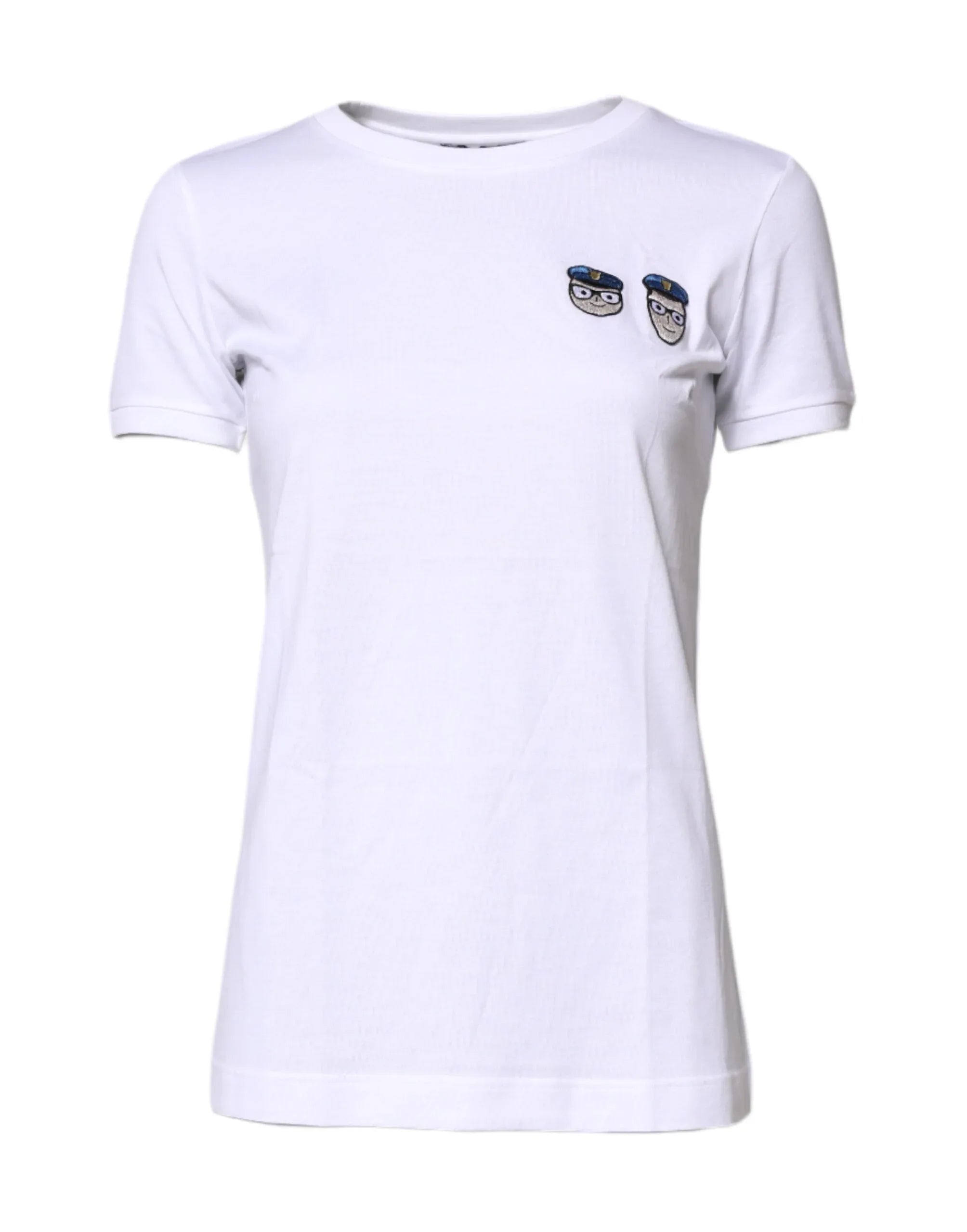 Dolce & Gabbana White #DGFamily Cotton Crew Neck T-shirt - Zeiniez