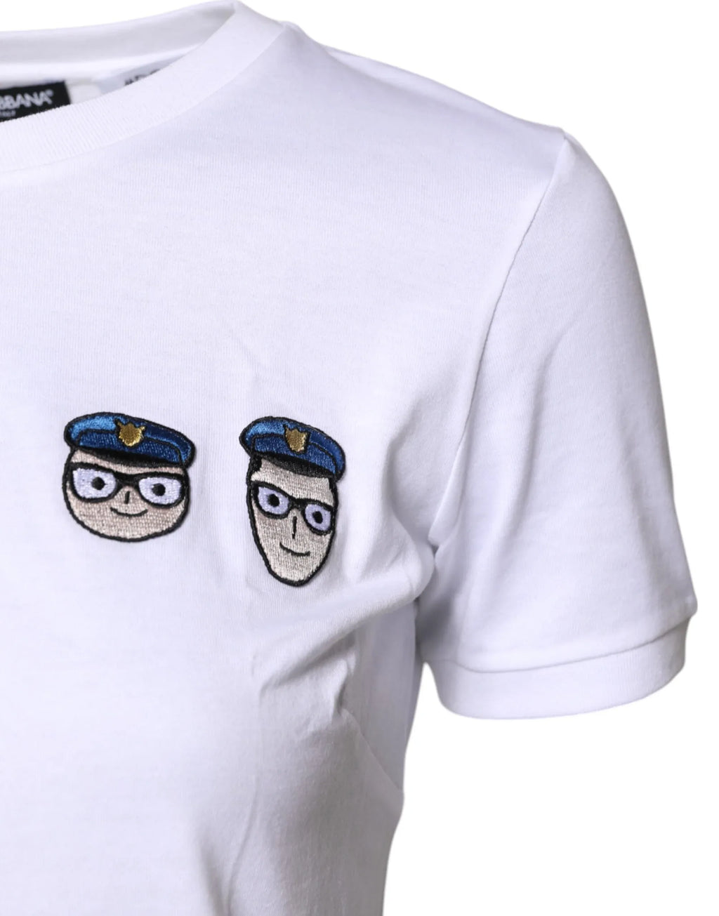Dolce & Gabbana White #DGFamily Cotton Crew Neck T-shirt - Zeiniez
