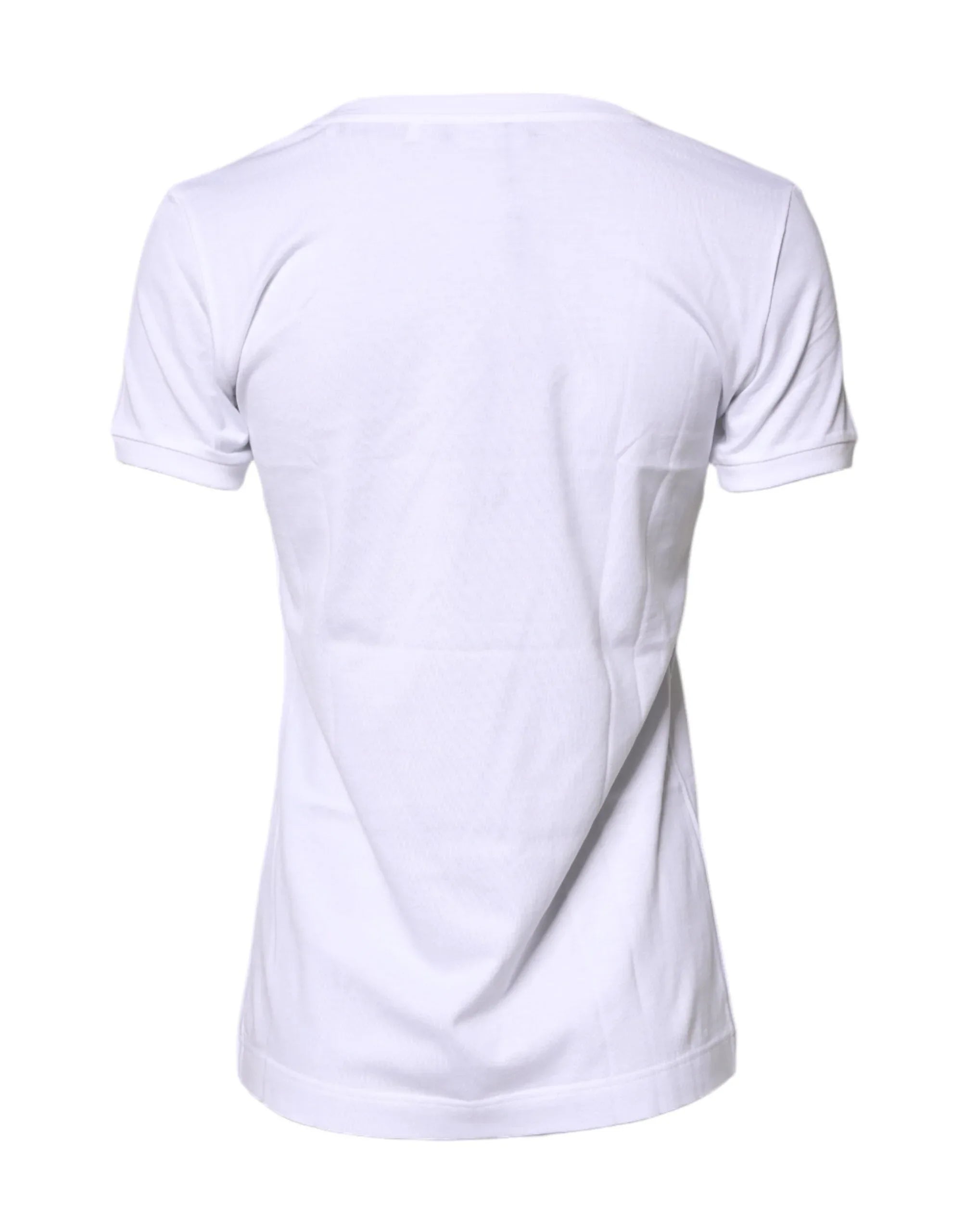 Dolce & Gabbana White #DGFamily Cotton Crew Neck T-shirt - Zeiniez
