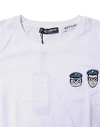 Dolce & Gabbana White #DGFamily Cotton Crew Neck T-shirt - Zeiniez