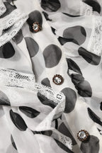 Dolce & Gabbana White Black Polka Dot Cotton Sleeveless Top - Zeiniez