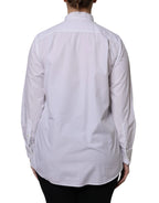 Dolce & Gabbana White Ascot Collar Long Sleeve Blouse Top - Zeiniez