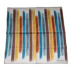 Dolce & Gabbana Multicolor Stripes Cotton Square Foulard Scarf - Zeiniez